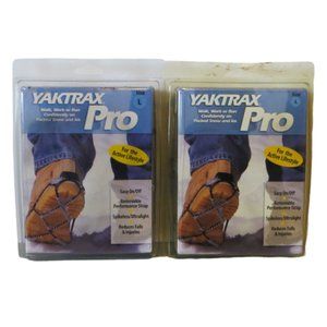 Two Pair YakTrak Pro Slip On Ice Grippers Size Large New